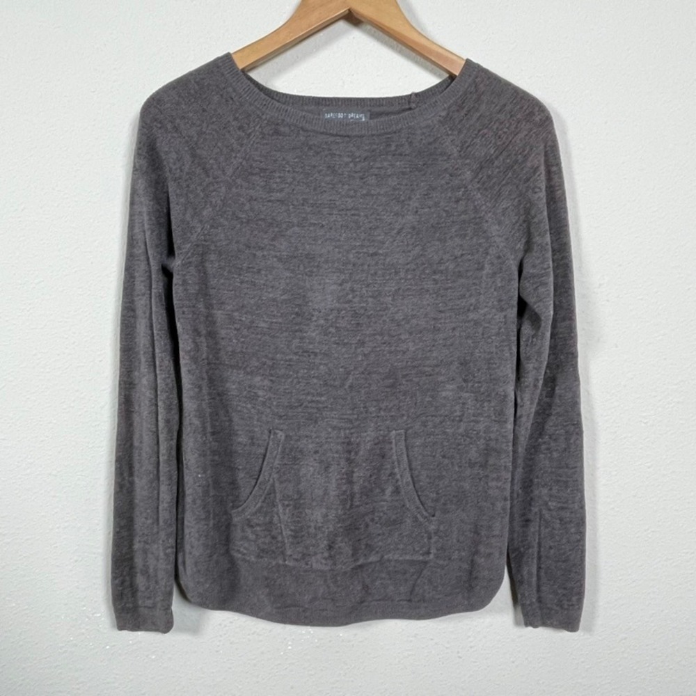 Barefoot Dreams Pullover Sweater Womens XS Grey Soft Girl CozyChic‎ Ultra Lite